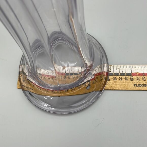 Vintage Amethyst Glass Vase Six Paneled Art Nouveau Imperial Glass Purple Lilac - Picture 8 of 16